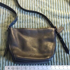 Coach Black Leather Crossbody Bag